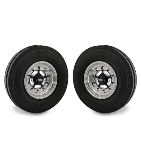 VM Spoke Front Combo Tri-Rib Tire 3X8 Black Hub Wheel (1.5 + 1.5 Offset)