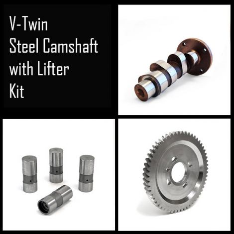 V-Twin Steel Camshaft & Lifter Kit
