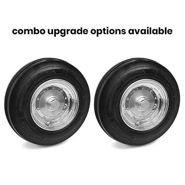 VM Silver Solid 3x8 Front Wheels (1.5 + 1.5 Offset) - Image 2